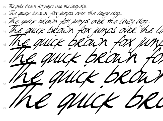 Sweet Steeffie font waterfall